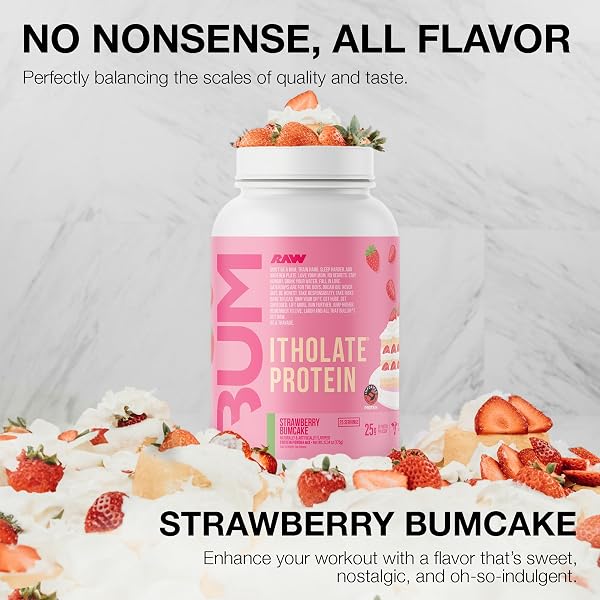 RAW WHEY ISOLATE PROTEIN POWDER, STRAWBERRY BUMCAKE (CBUM ITHOLATE PROTEIN) – 100% GRASS-FED SPORTS NUTRITION POWDER FOR MUSCLE GROWTH & RECOVERY – LOW-FAT, LOW CARB, NATURALLY FLAVORED – 25 SERVINGS
