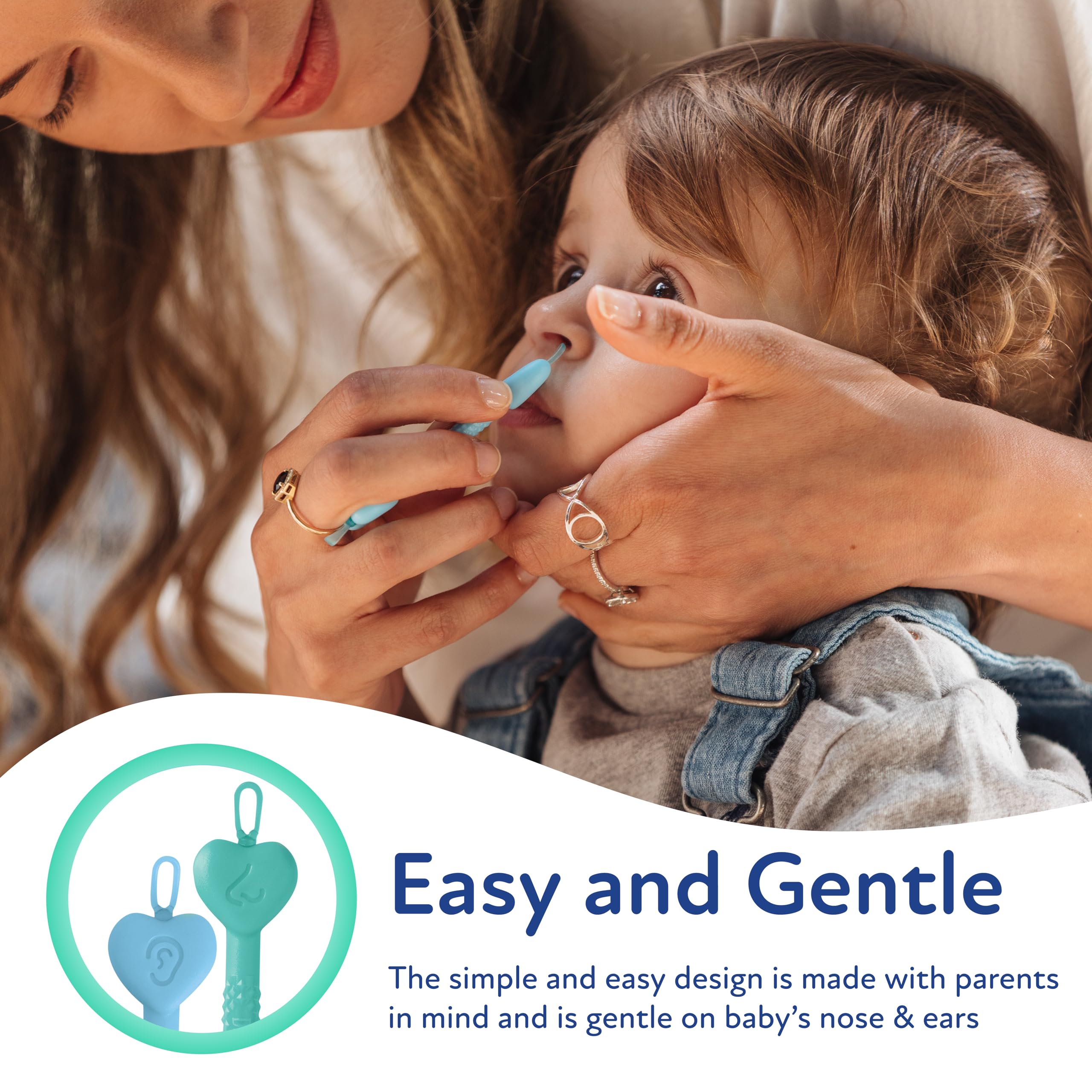 Dr. Talbot's Baby Nose and Ear Care Set - Breathe-EEZ Nasal Aspirator and Nose and Ear Cleaner Tools for Babies - Baby Registry Essentials
