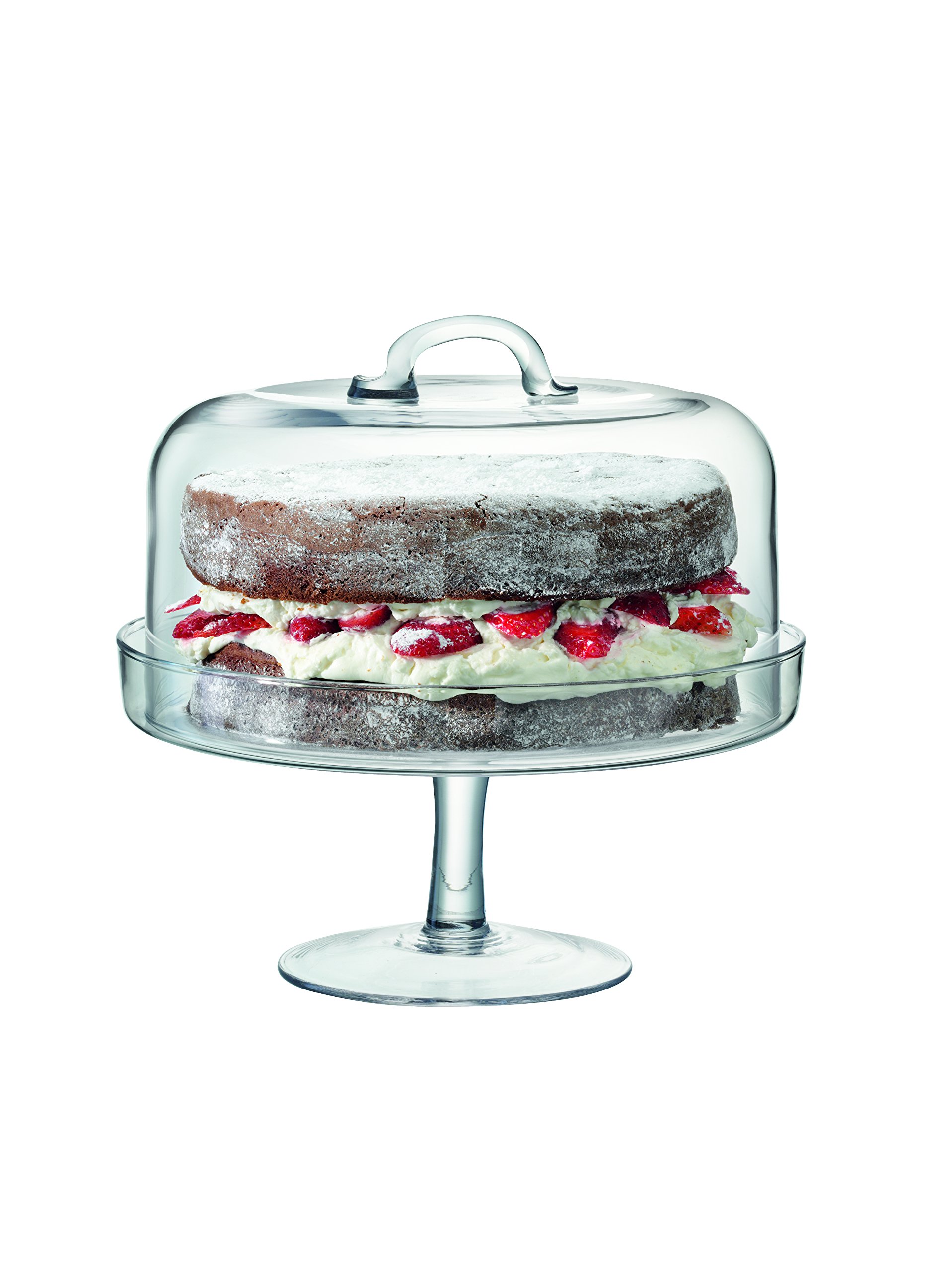 LSA International Serve Cakestand and Dome 25 cm, Ø26.5cm/Ø25cm