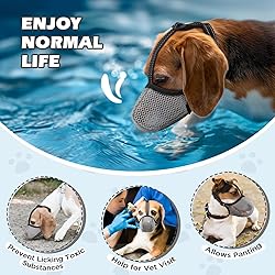 Dog Muzzle,Mesh Soft Muzzle for Small Medium Large