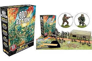 Bolt Action Starter Set - a 28mm World War 2 Strategy Tabletop Battle Game for 2 or More Players Using Miniatures by Warlord Games