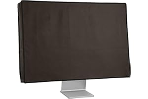 kwmobile Monitor Cover Compatible with 24-26" Monitor - Dust Cover Computer Screen Protector - Dark Grey