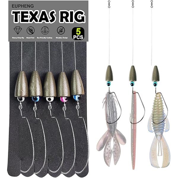 Catfish Rig Pre-Tied Carolina Rig Kit 10 Ready-to-Fish Rigs With