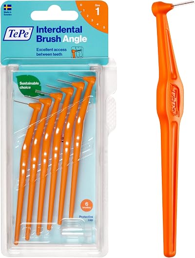 TePe Interdental Brush Angle Orange ISO 1 0.45mm 6 pcs