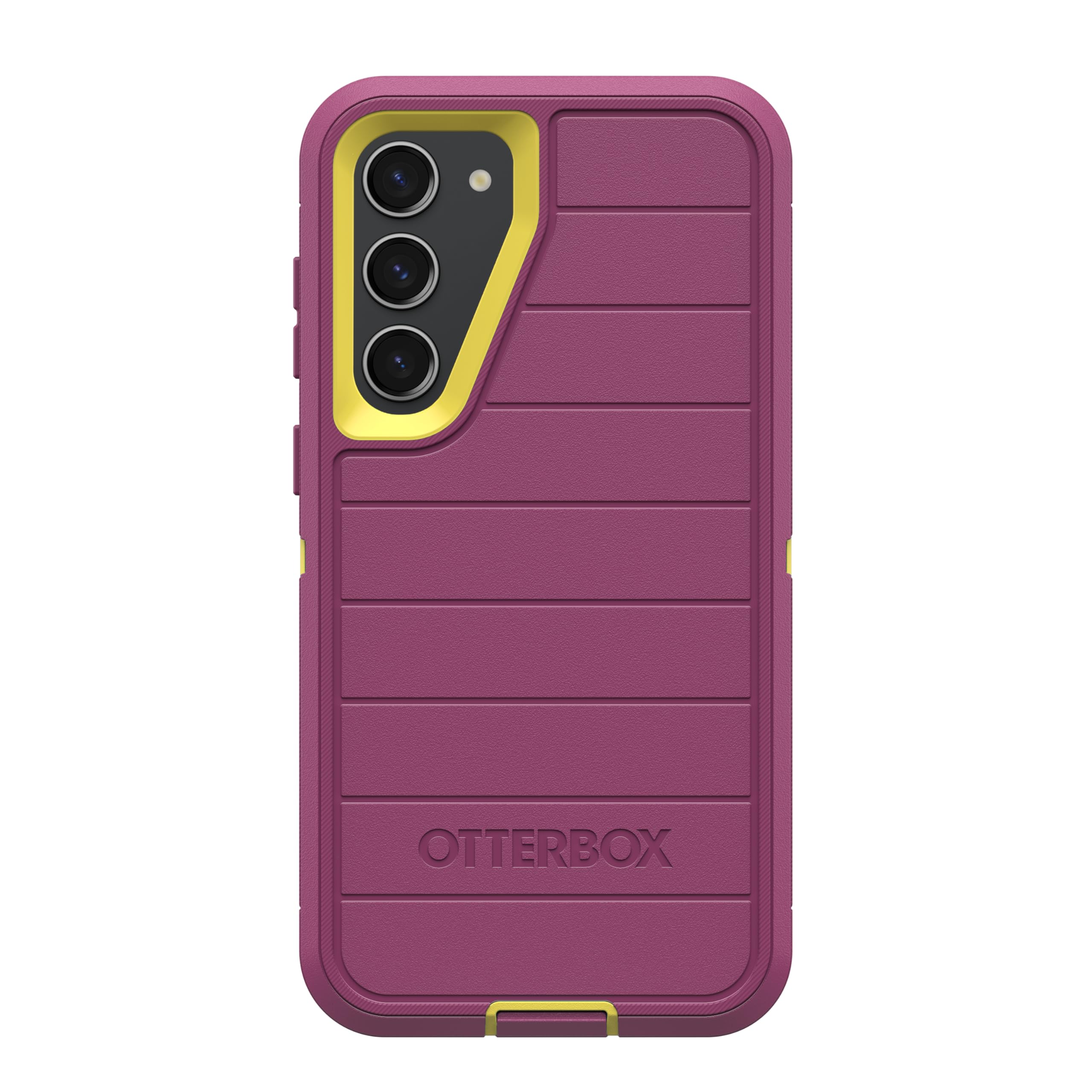 OtterBox Samsung Galaxy S23+ (Only) - Defender Series Case - Carnival Glow (Pink & Yellow) - Case Only - Rugged & Durable - with Port Protection - Non-Retail Packaging Image