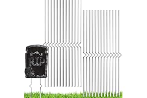 ZYP 30PCS Halloween Metal Stakes,Heavy Duty 15.75''Tombstone Stakes,Foam Graveyard Sign Holders,Metal Stakes for Halloween Tombstone Yard Lawn Decorations