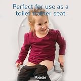 Potette Plus 2-in-1 Folding Travel Potty & Toilet Trainer Seat White/Blue view 4