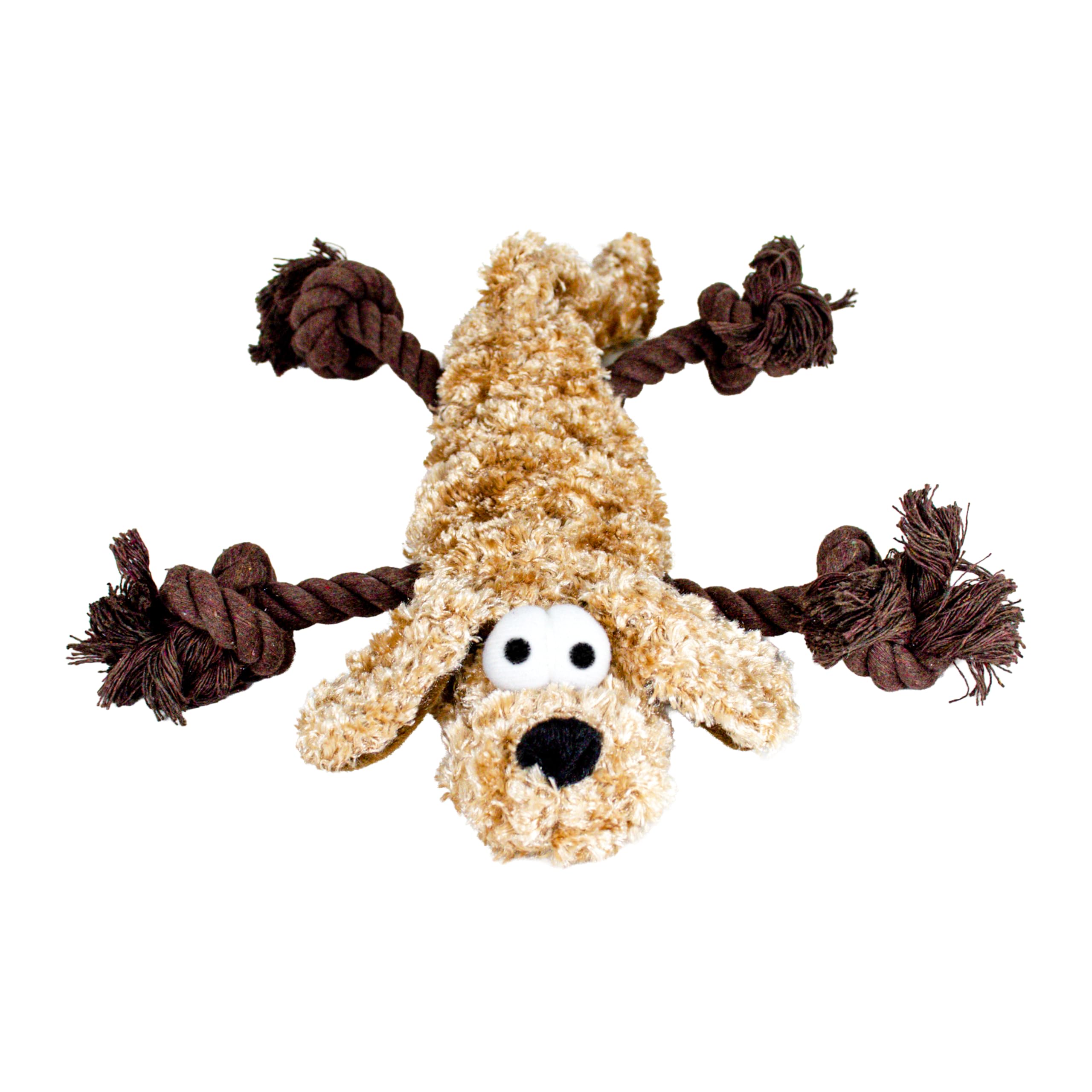 Scarlaroo Scrunchy Rope Dog Toy – Soft Interactive Dog Toy with Sliding Rope Legs for Small Dogs and Puppies