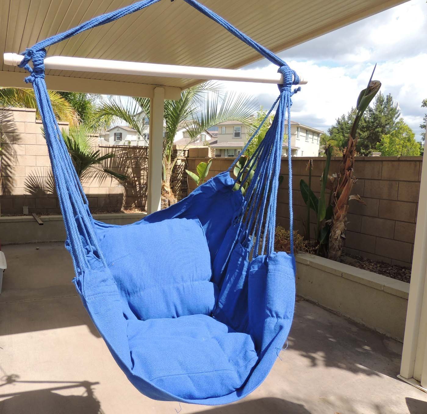 Busen Hanging Patio Chair Hammock Swing Outdoor Porch Tree Rope Seat