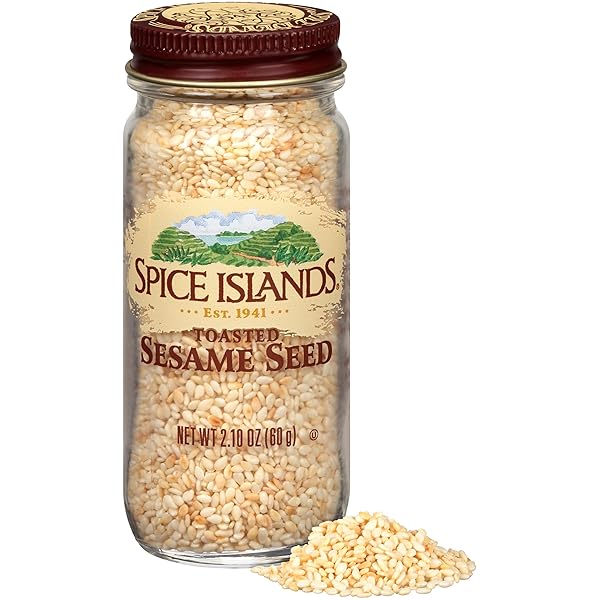 SPICE ISLANDS TOASTED SESAME SEED, 2.1 OUNCE
