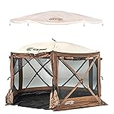 CLAM Quickset Pavilion Camper Brown 8 Person Tent