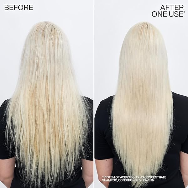 REDKEN BONDING SHAMPOO FOR DAMAGED HAIR REPAIR | STRENGTHENS AND REPAIRS WEAK AND BRITTLE HAIR | ACIDIC BONDING CONCENTRATE | SAFE FOR COLOR-TREATED HAIR | FOR ALL HAIR TYPES