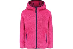 FUNNYPAJA Boys Girls Soft Fleece Sherpa Full-zip Jacket