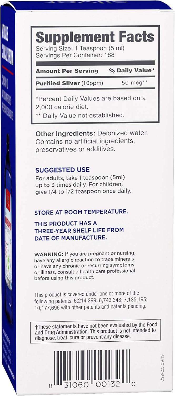 American Biotech Labs - Silver Biotics - Daily Immune Support Supplement with SilverSol Technology - 32 fl. oz.: Health & Personal Care