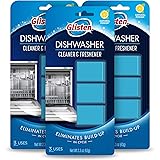 Glisten Dishwasher Cleaner and Freshener Deodorizer, Cleans and Freshens During Wash Cycle, Lemon Scent, 3 Packs of 3 Count B