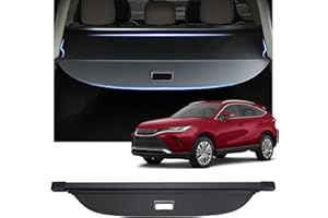 Fannyc Cargo Cover Fit for Toyota Venza 2021 2022 2023 2024 Accessories,Retractable Rear Trunk Cover Luggage Security Shield Shade Cover