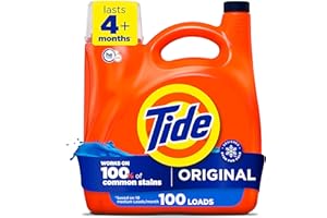 Tide Liquid Laundry Detergent, Original, HE Compatible, 100 loads, 3.9L (Packaging May Vary)