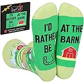 IRISGOD I'd Rather Be Funny Dress Socks for Men and Women Humor Joke Gifts