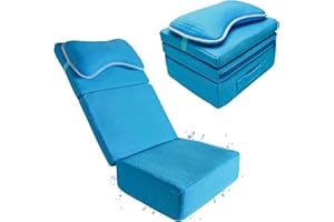 Hot Tub Booster Seat for Adults,Adjustable 3 Heights up to 8.7", Backrest and Removable Bath Pillow,Thickened Bathtub Cushion