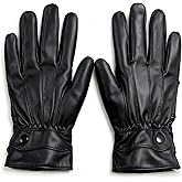 SURAWIL Leather Gloves Women Winter Warm Fleece Lined Touchscreen W031US