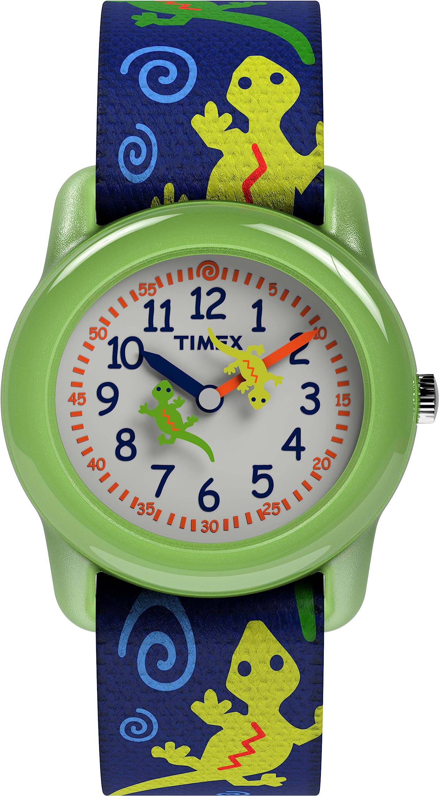 Timex Kids Analgoue Boys Geckos Fabric Strap Watch - T728814E