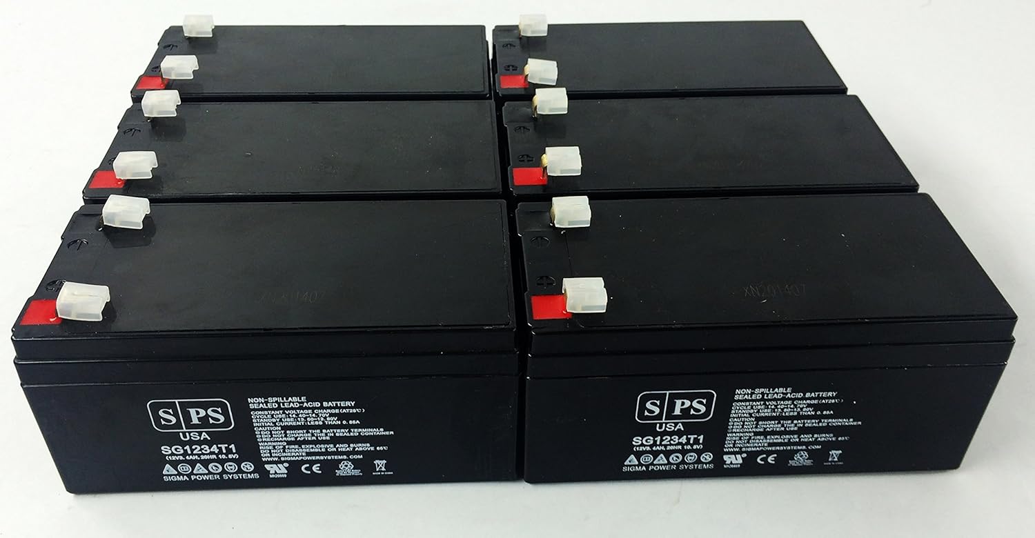 Replacement Battery for Honeywell PE3A12R - SPS Brand (6 Pack)