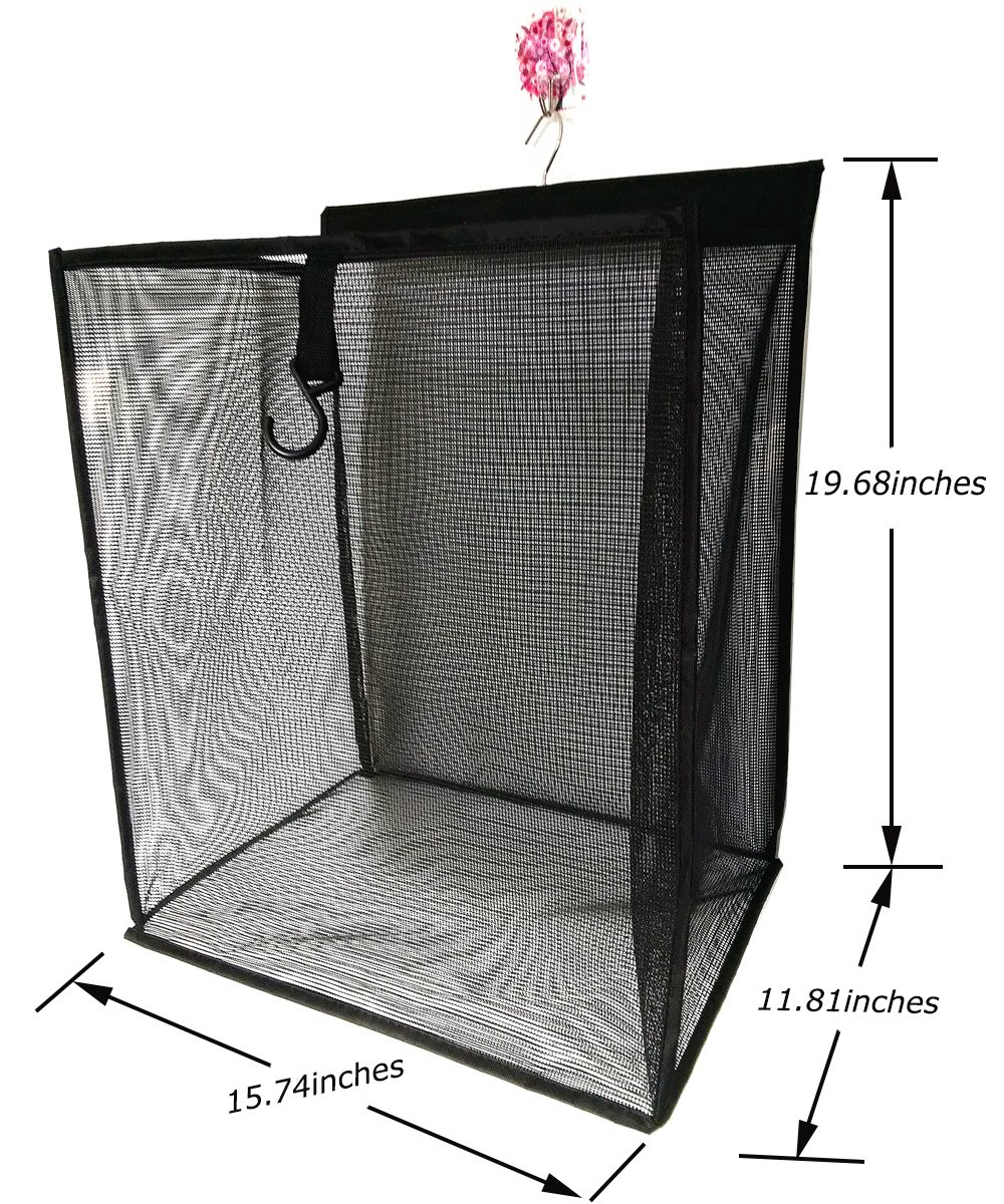 ALYER Hanging Collapsible Mesh Closet Hamper,Large Capacity DoorHanging Laundry Basket and