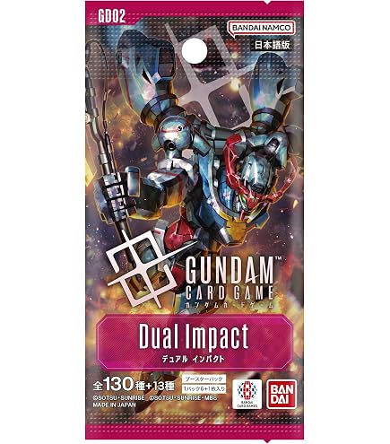 Amazon.com: BANDAI Gundam Card Game Booster Pack - Dual Impact