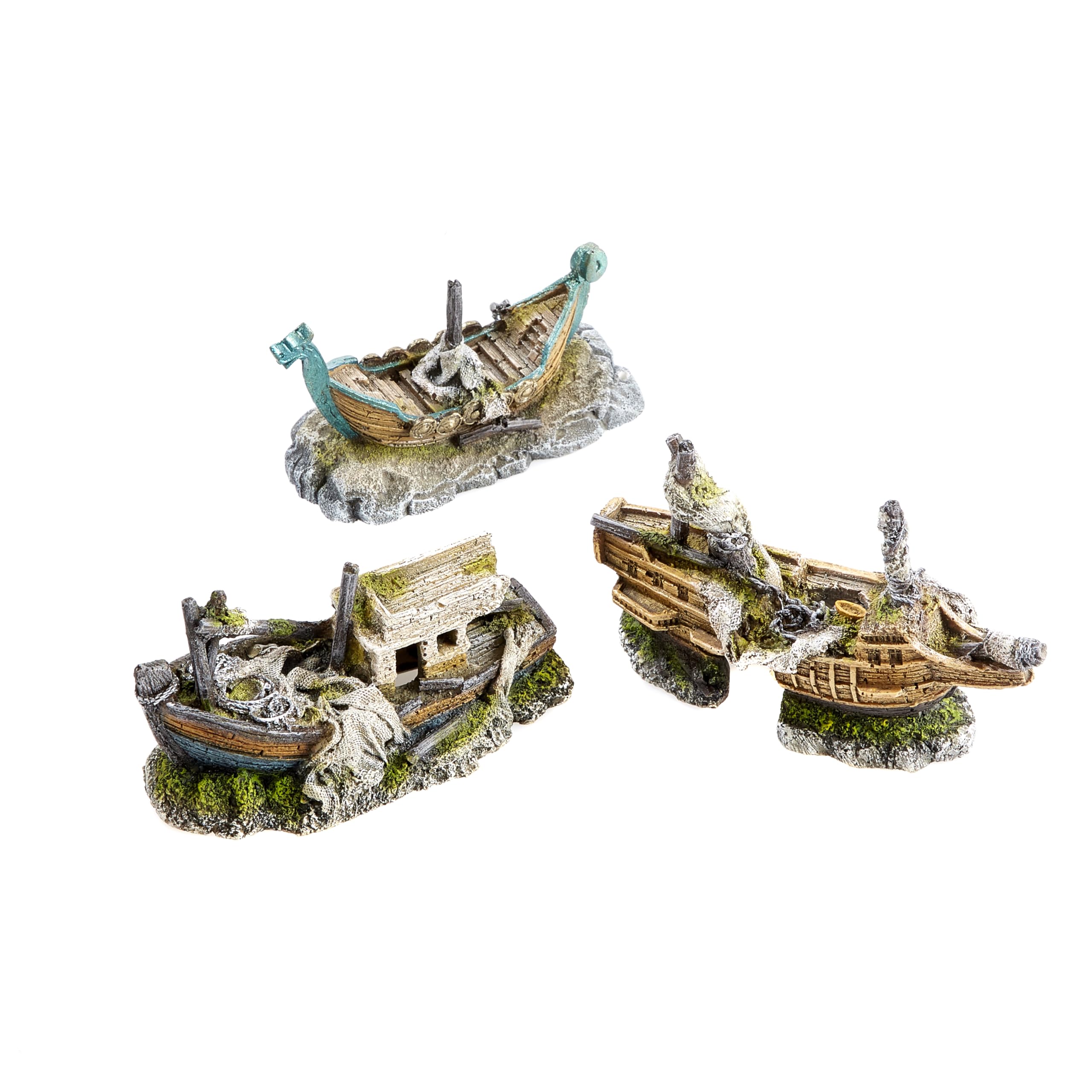 CLASSIC Boat Aquarium Ornament