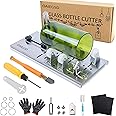 Glass Bottle Cutter, Glass Cutter for Bottles for Cutting Wine, Beer, Mason Jars, Whiskey, Round and Oval Bottles, Bottle Cutter & Glass Cutter Bundle for DIY Project Crafts