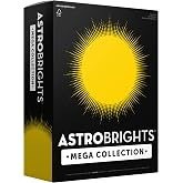 Astrobrights Mega Collection, Colored Cardstock, Bright Yellow, 320 Sheets, 65 lb/176 gsm, 8.5" x 11" - MORE SHEETS! (91625)