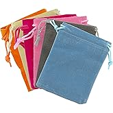 Palmhomee Pack of 6 12x16 Inch Velvet Drawstring Bags Gift Bag Velvet Pouch For Jewelry Wedding and Party Favor Style(Mixed 6 Colors)