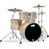 PDP By DW 5-Piece Concept Maple Shell Pack with Chrome Hardware Natural