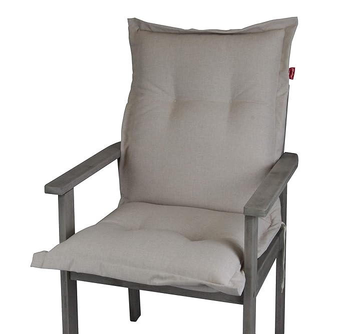 Herlag Rom Polsterauflage für Niedriglehner (Farbe beige, Füllung 100% PU Schaumstoff),