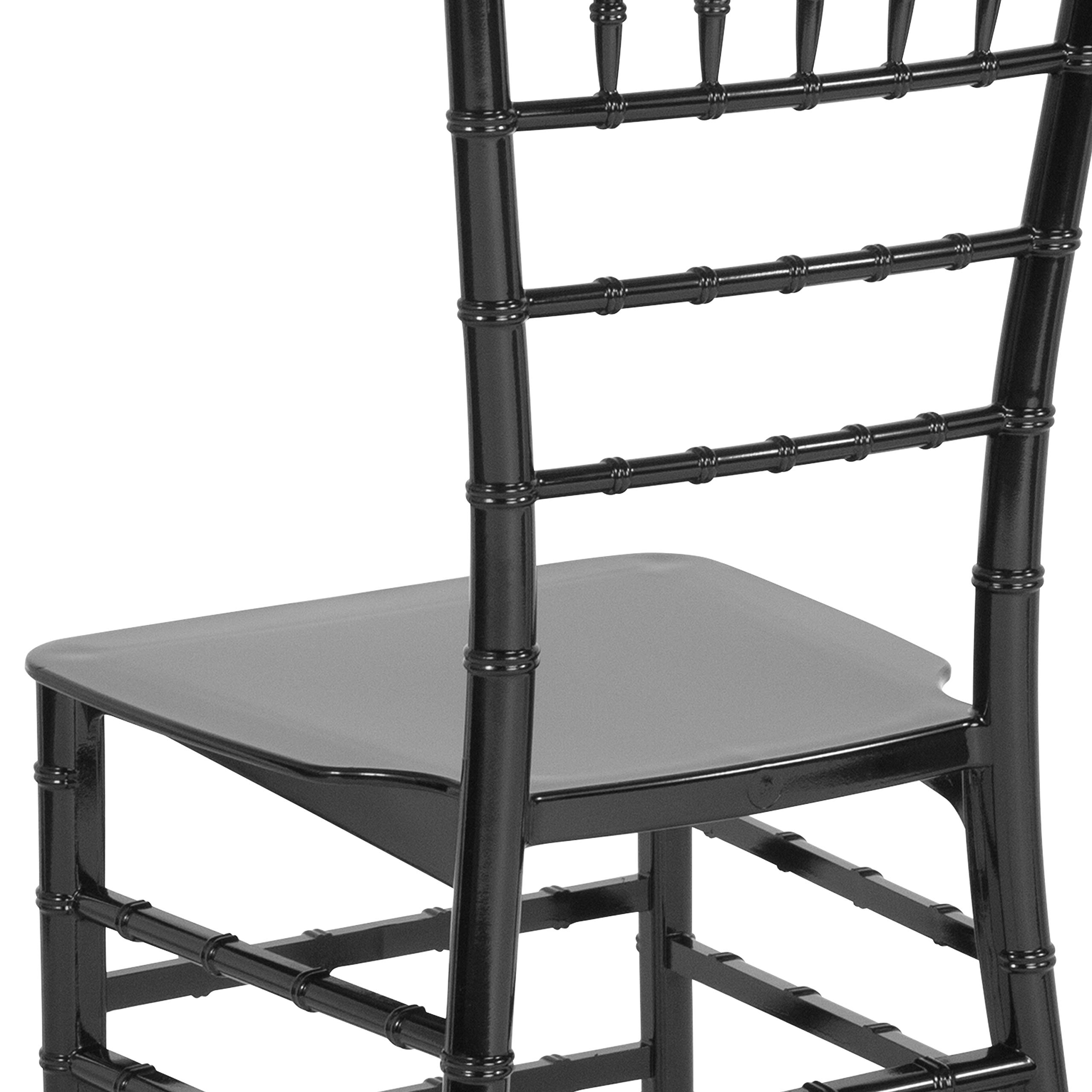 Flash Furniture HERCULES Series Black Resin Stacking Chiavari Chair