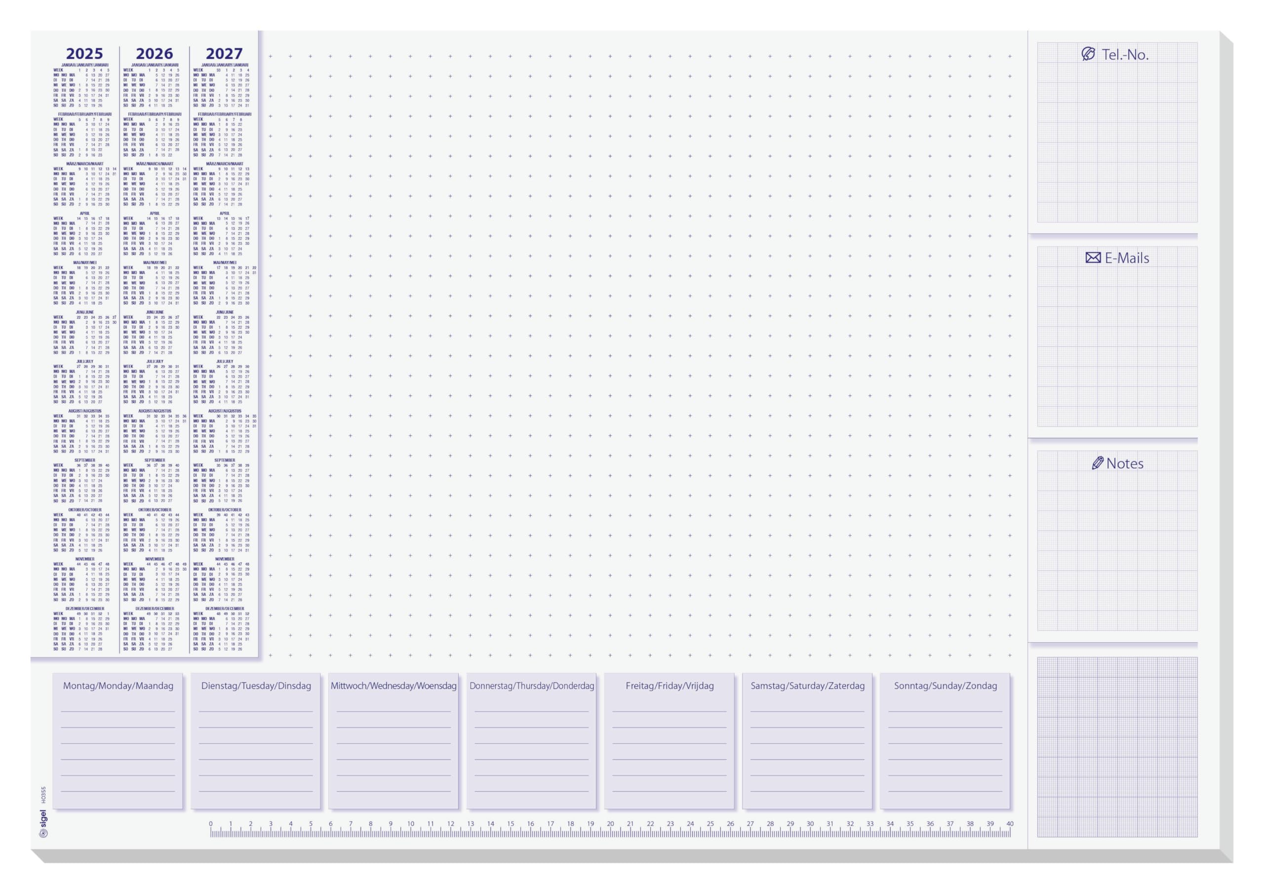 Paper Desk Pad Lilac