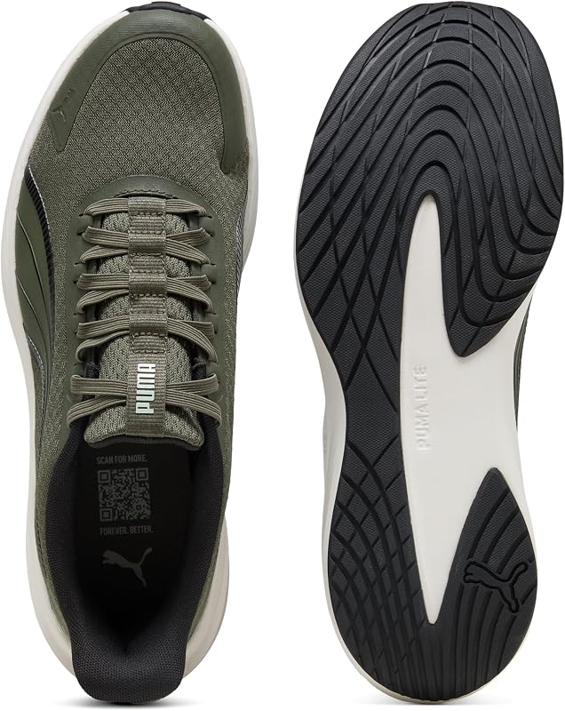 Erwachsene Dasher Lite SLIPTECH™ Laufschuhe 43, Moss Veil Warm White Black Soft Grass Green — Foto 4 von 6