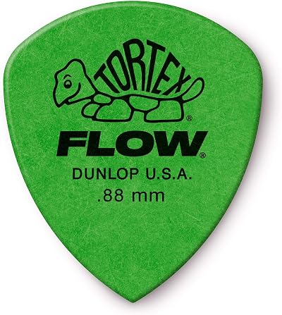 Dunlop Tortex Flow Picks Standard .88 mm Green Set of 12