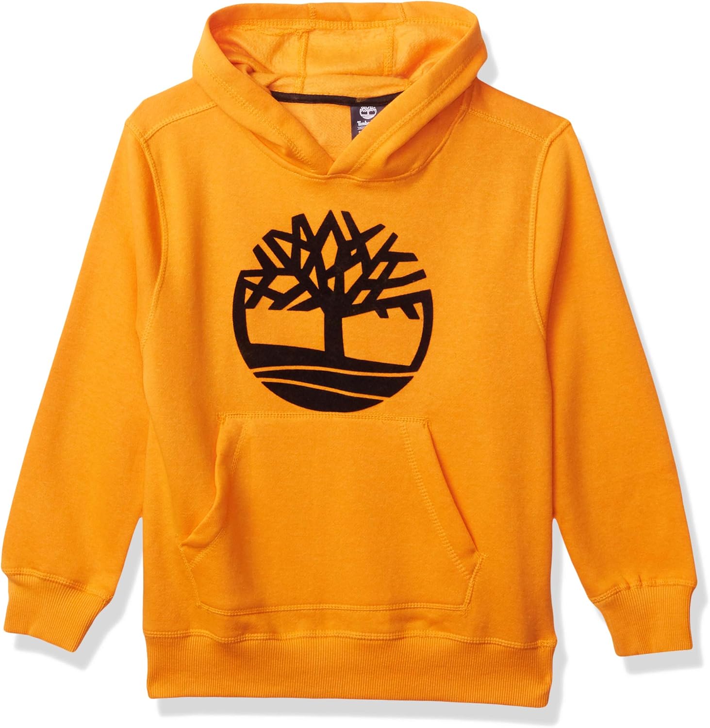 Timberland Boys' Long Sleeve Signature Logo Fleece Hoodie: Clothing