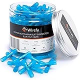 Wirefy 150 PCS Heat Shrink Butt Connectors Blue 16-14 AWG - Marine Grade Butt Connectors - Wire Butt Splice Connectors - Elec