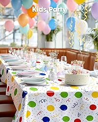 Pureegg Plastic Table Cloth Disposable 10 Pack, 54