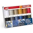 Gutermann Thread Set: Denim: 12 x 100m: Assorted Shades