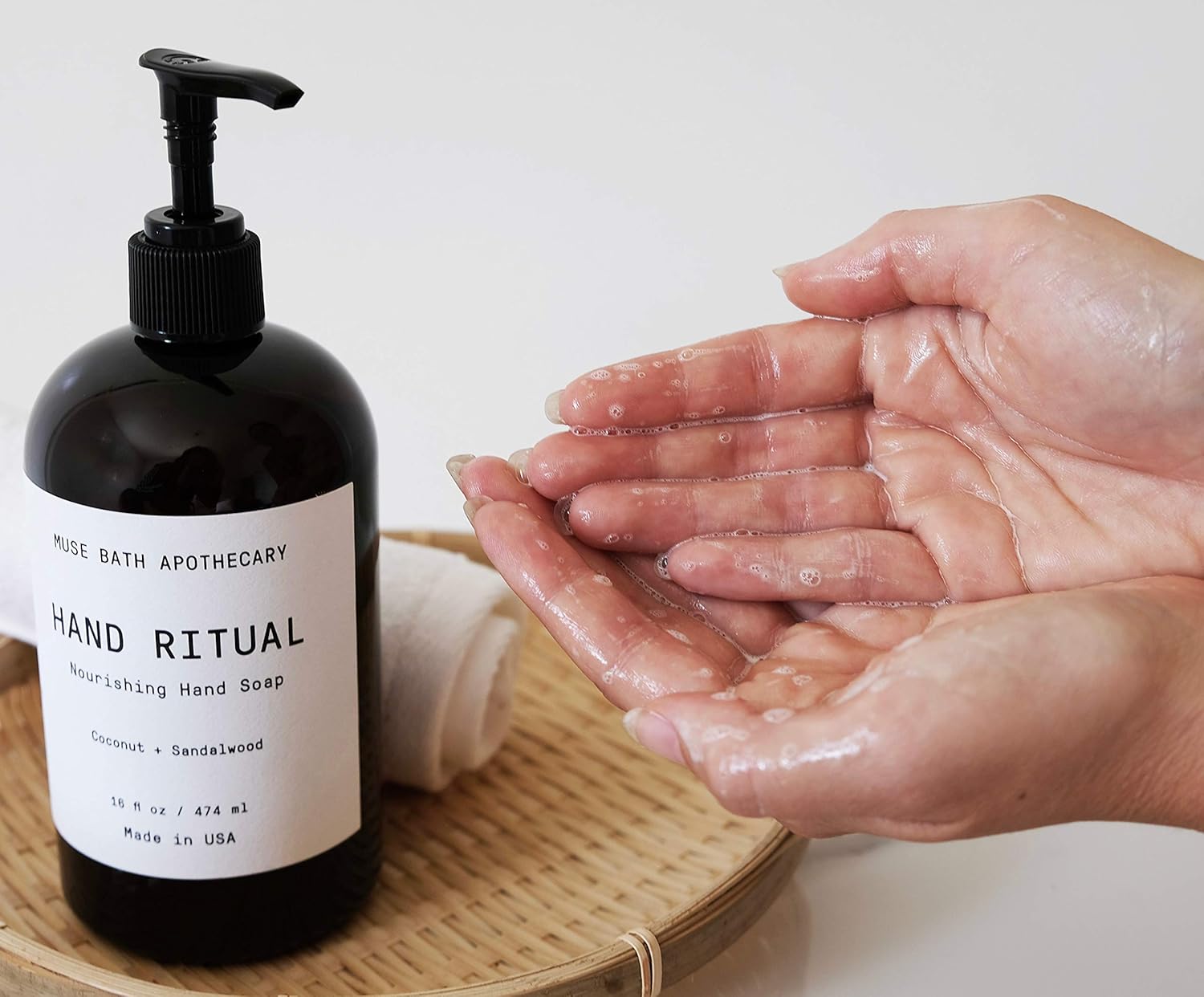 Muse Bath Apothecary Hand Ritual - Aromatic and Nourishing Hand Soap, 16 oz, Infused with Natural Essential Oils - Aloe + Eucalyptus + Lavender, 2 Pack : Beauty