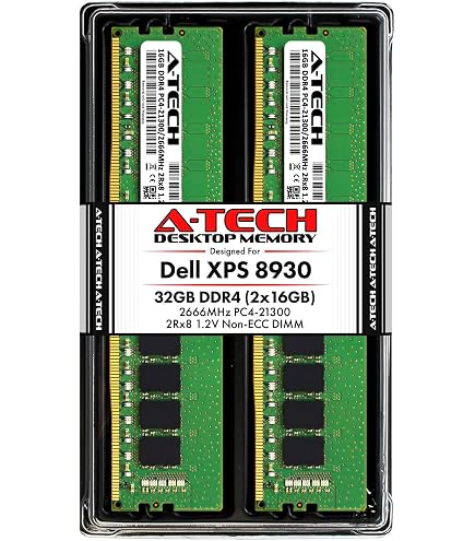 A-Tech 64GB Max RAM Kit for Dell XPS 8930 Tower - (4 x 16GB) DDR4