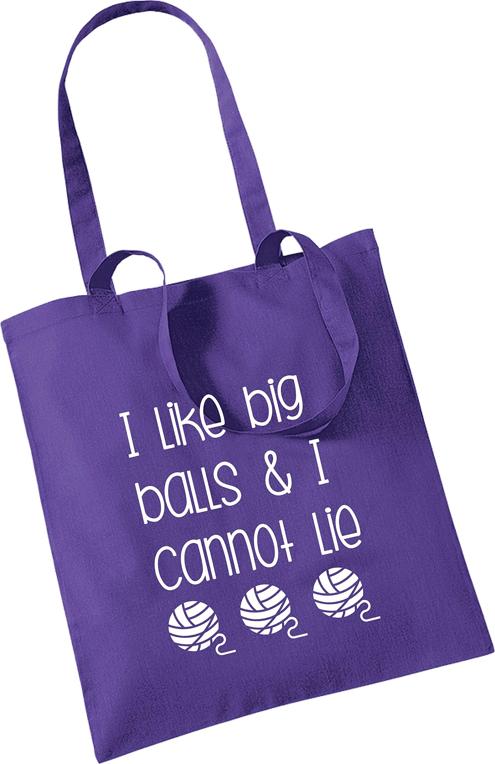 Pretty Little Stickers I Like Big Balls & I Cannot Lie Crochet/Knitting Tote Bag