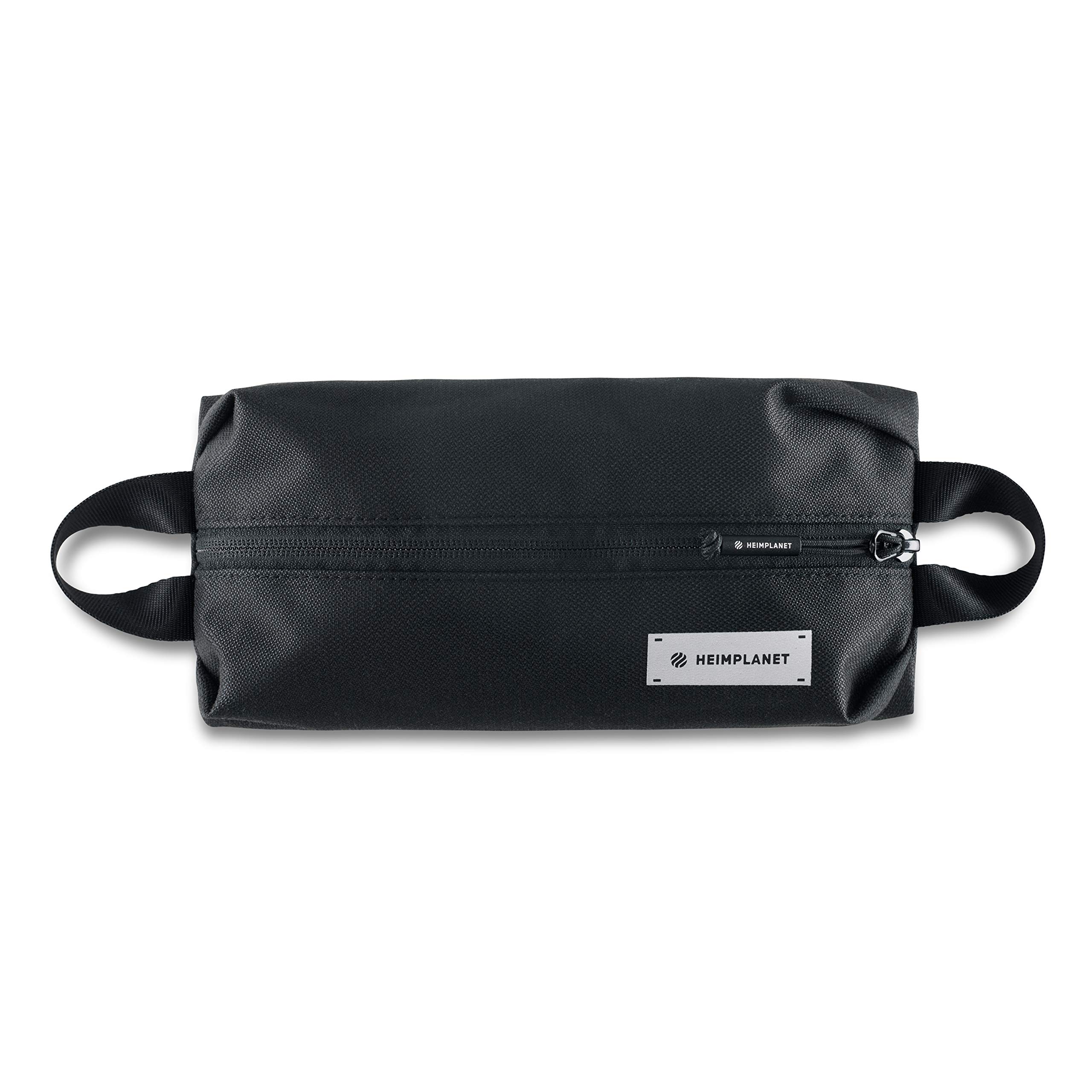 HEIMPLANET Original | HPT Carry Essentials - Simple Pouch | Water-Resistant Pencil Case or Tech Pouch Made of Robust Dyecoshell | Supports 1% for The Planet (Black)
