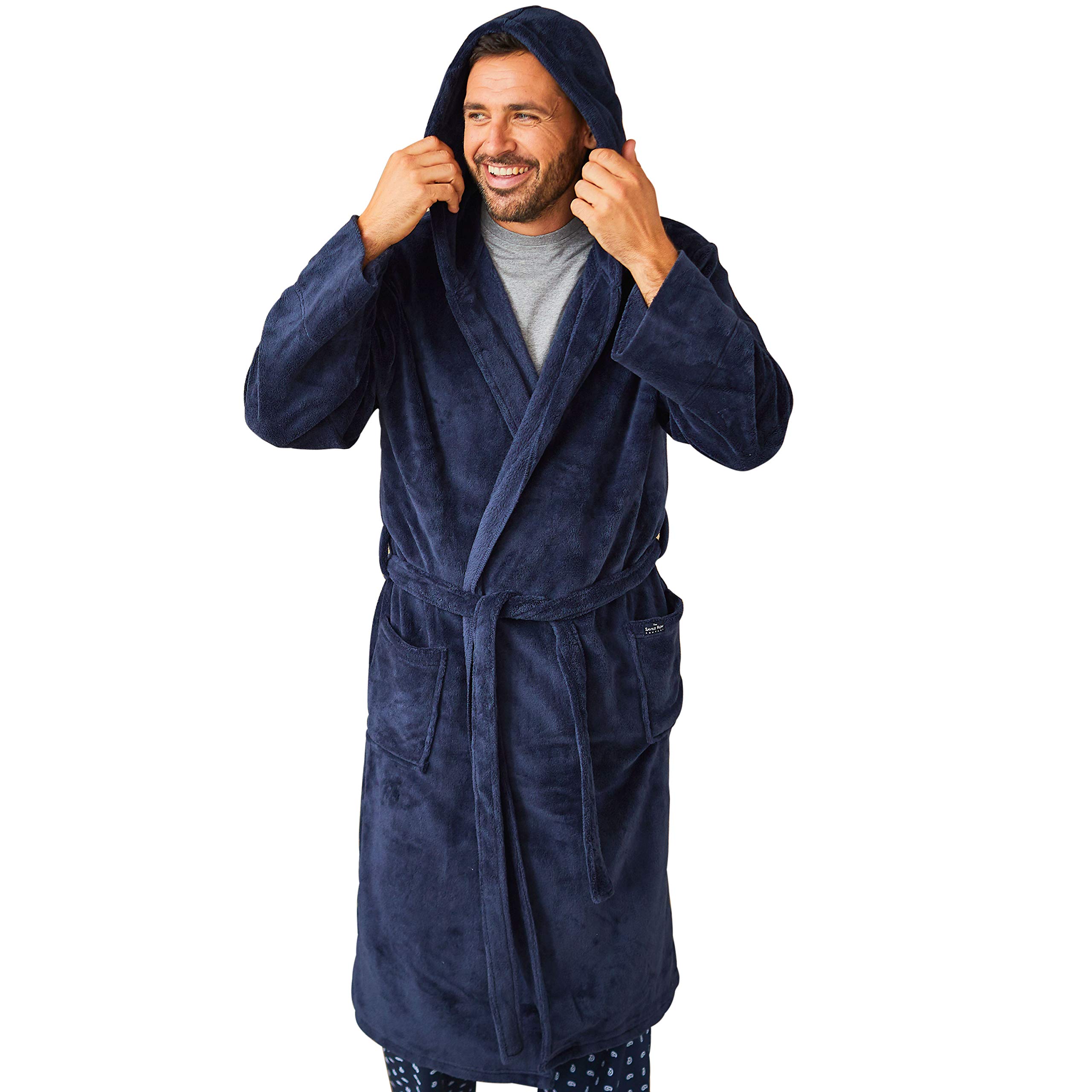 THE SAVILE ROW COMPANY LONDONMen's Lightweight Super Soft Warm Fleece Dressing Gown