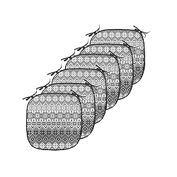 Ambesonne Nordic Chair Seating Cushion Set of