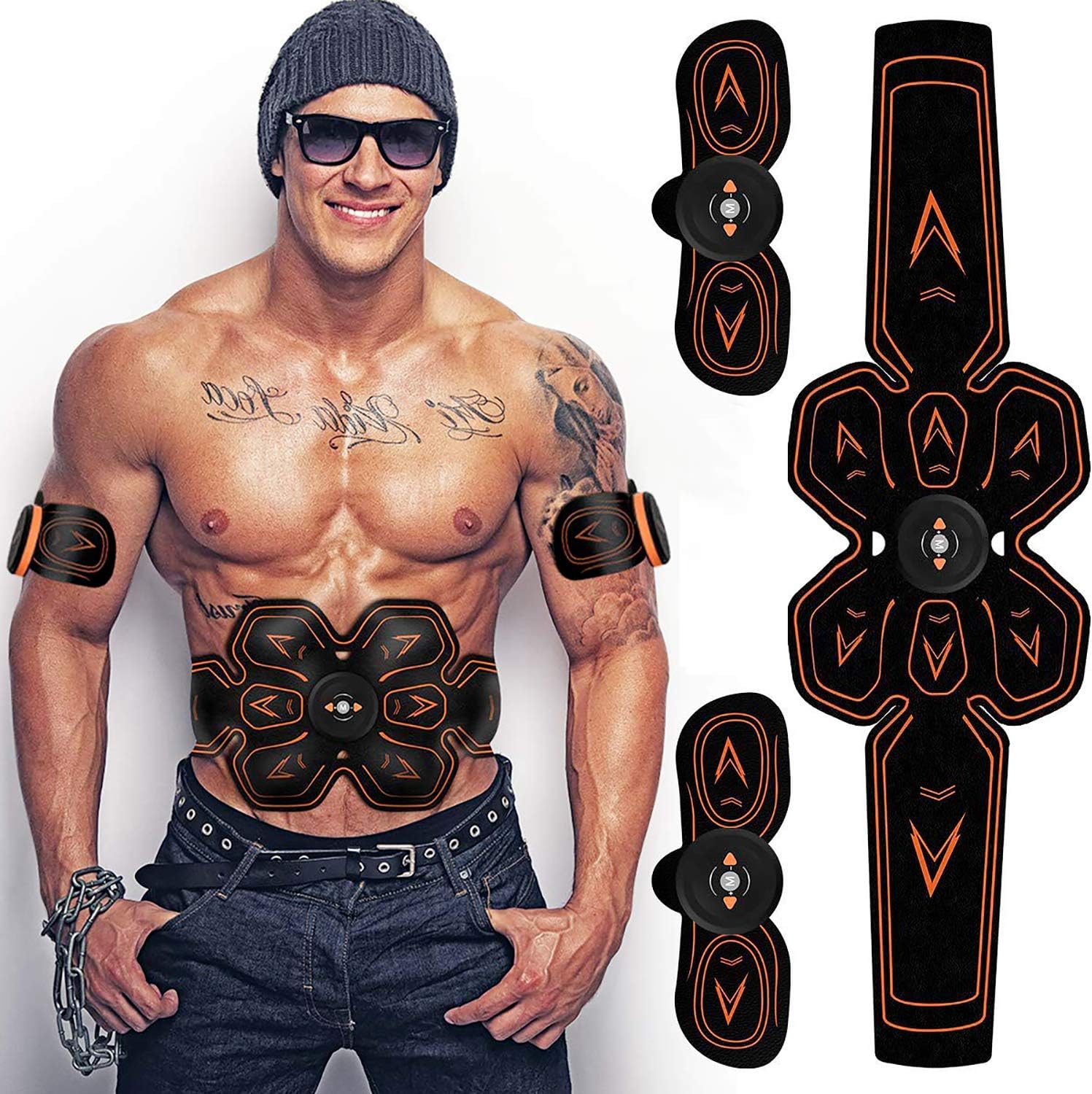 Abs Trainer Muscle Toner,Abdominal Toning Belts EMS Abs Trainer Body Fitness Trainer Gym Workout And Home Fitness Apparatus