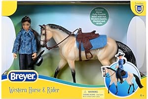 Breyer Horses Freedom Series Western Horse and Rider | Doll and Horse Toy | 9.75" x 7" | 1:12 Scale | Model #61155